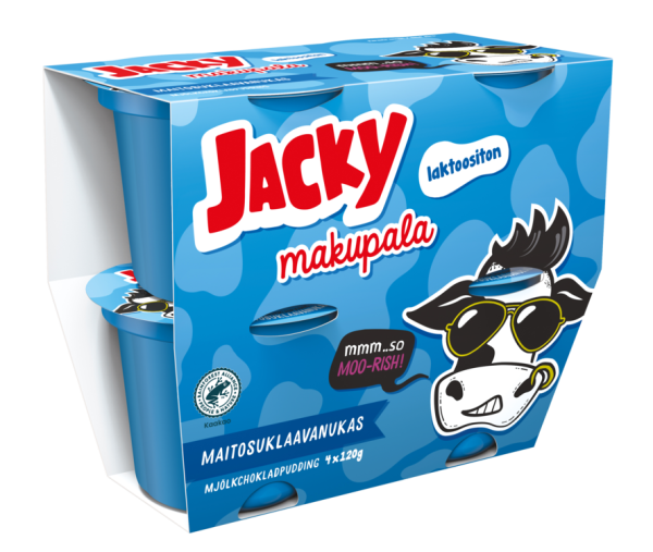 Jacky Makupala laktoositon maitosuklaavanukas 4 x 120 g