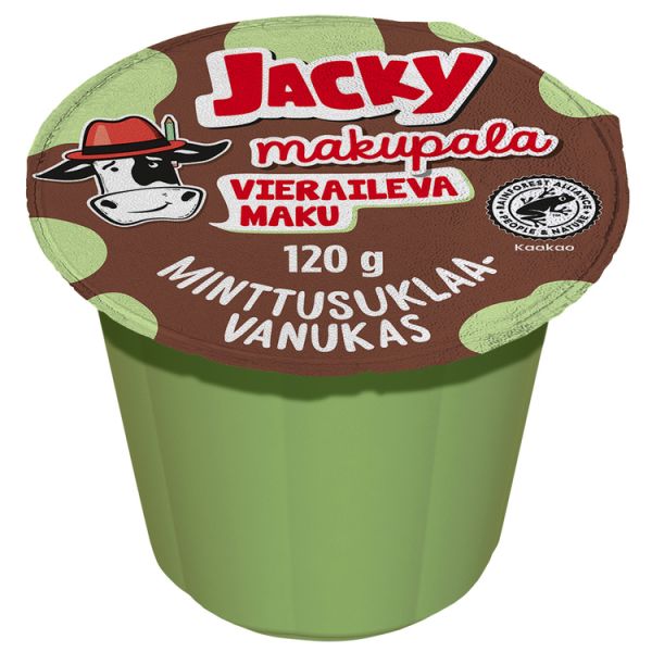 Jacky Makupala minttusuklaa 120 g - Vieraileva maku